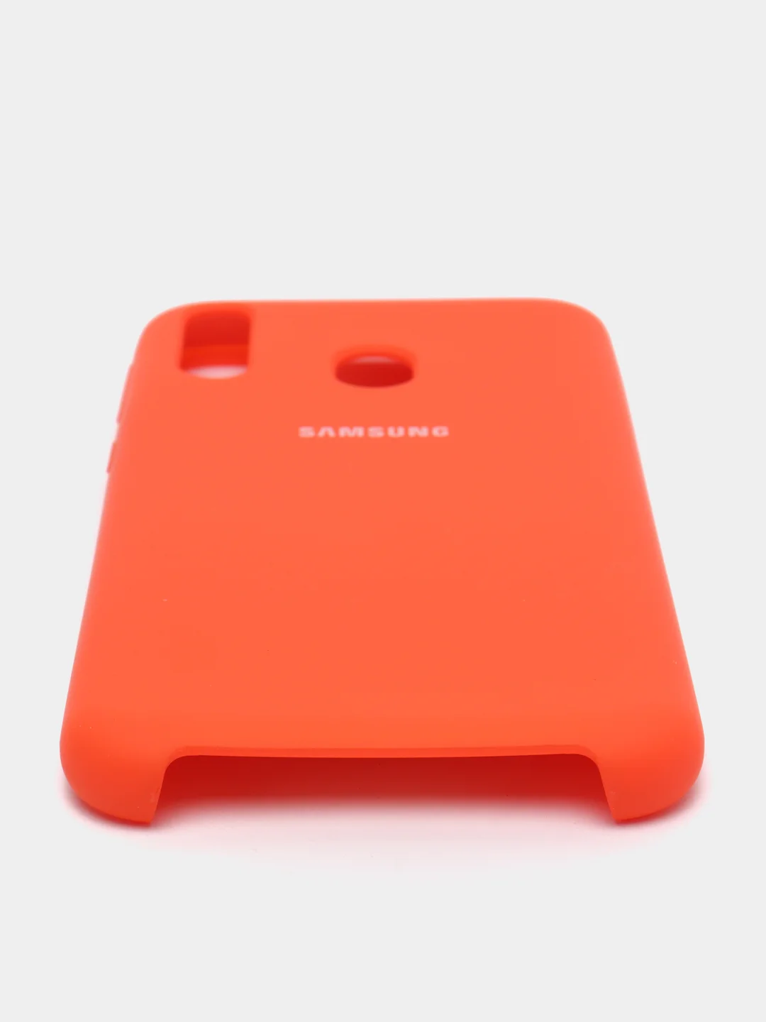 Оранжевый чехол силиконовый Silicone Cover Case для Samsung Galaxy A6S, M20
