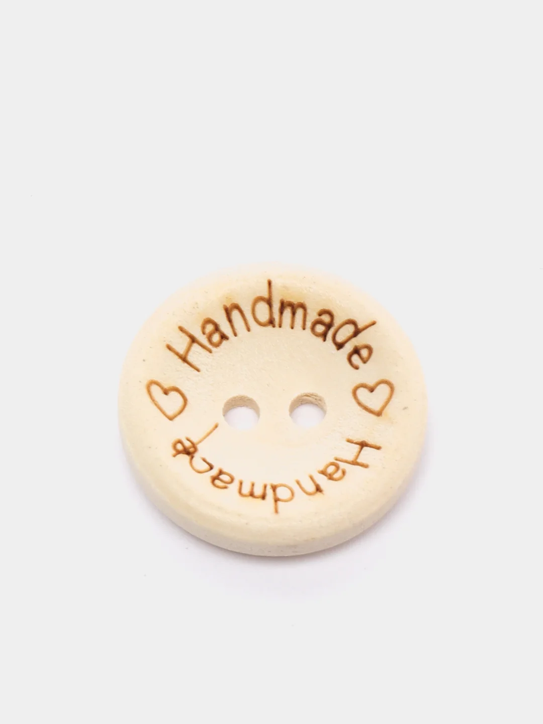 Деревянные пуговицы "Handmade", 10 шт