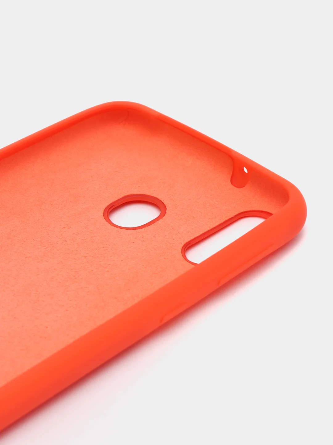 Оранжевый чехол силиконовый Silicone Cover Case для Samsung Galaxy A6S, M20