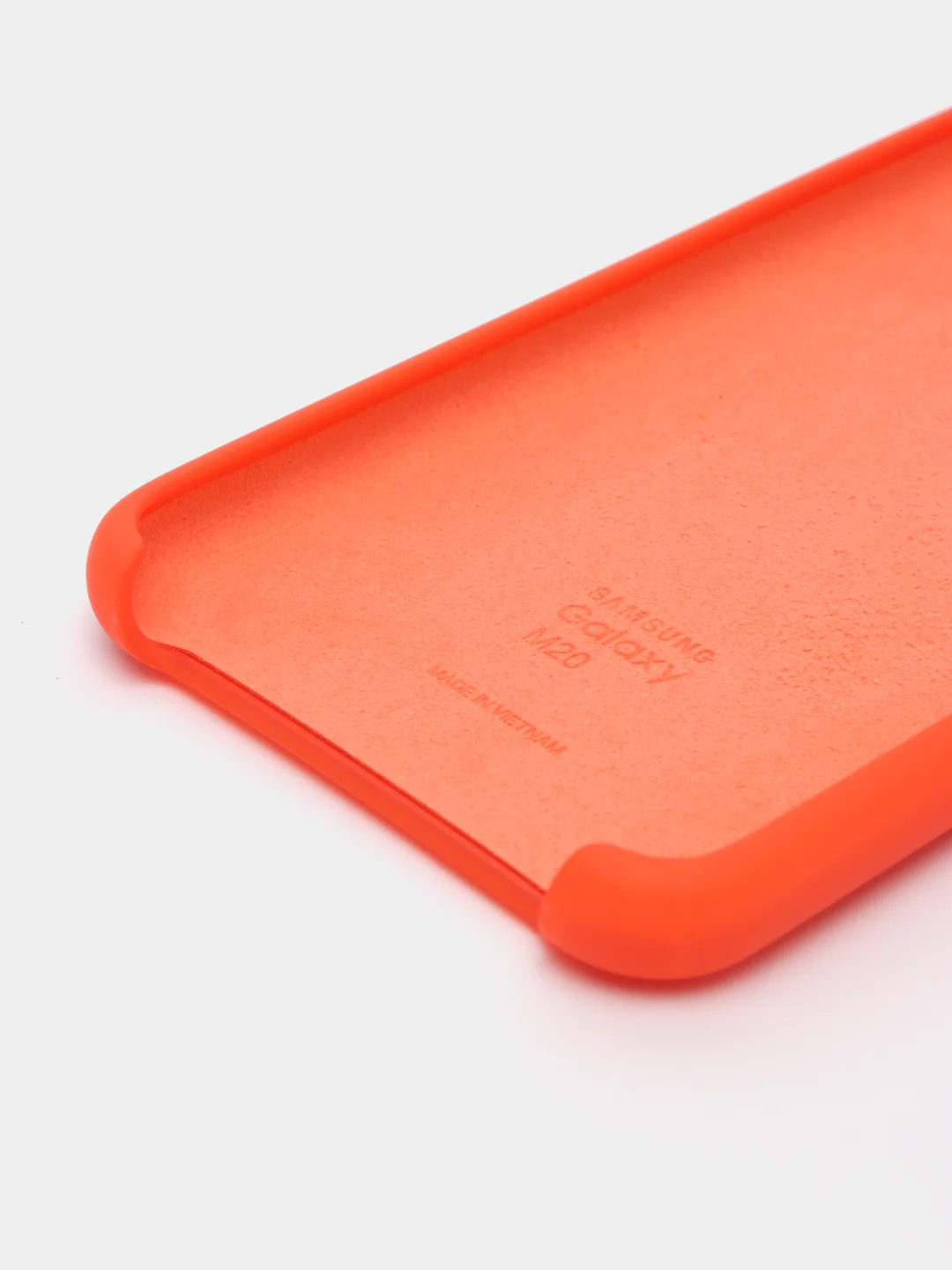 Оранжевый чехол силиконовый Silicone Cover Case для Samsung Galaxy A6S, M20