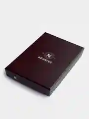 Красный кожаный мужской кошелёк для паспорта и документов на молнии Nevatus DG серии Gustave