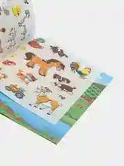 Белый книга с многоразовыми наклейками. Наклейки детские