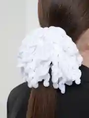 Белый резинка "Лапша"
