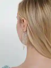 Клипсы на одно ухо, подвесные