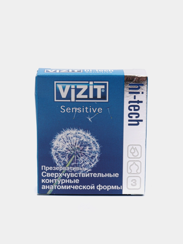 Презервативы VIZIT Hi-tech Sensitive, 3 штуки