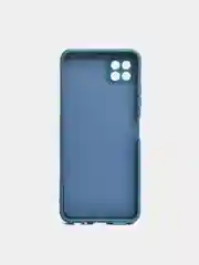 Темно-синий чехол Samsung Galaxy A22s  / A22 5G, Галакси А22с силиконовый, цветной с мягким подкладом