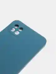 Темно-синий чехол Samsung Galaxy A22s  / A22 5G, Галакси А22с силиконовый, цветной с мягким подкладом