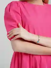 Сиреневый медный магнитный браслет
