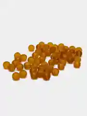 Карамельный бусины матовые стеклянные