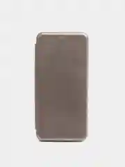 Серебряный чехол-книжка Samsung Galaxy A03, Самсунг Галакси А03