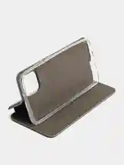 Серебряный чехол-книжка Samsung Galaxy A03, Самсунг Галакси А03