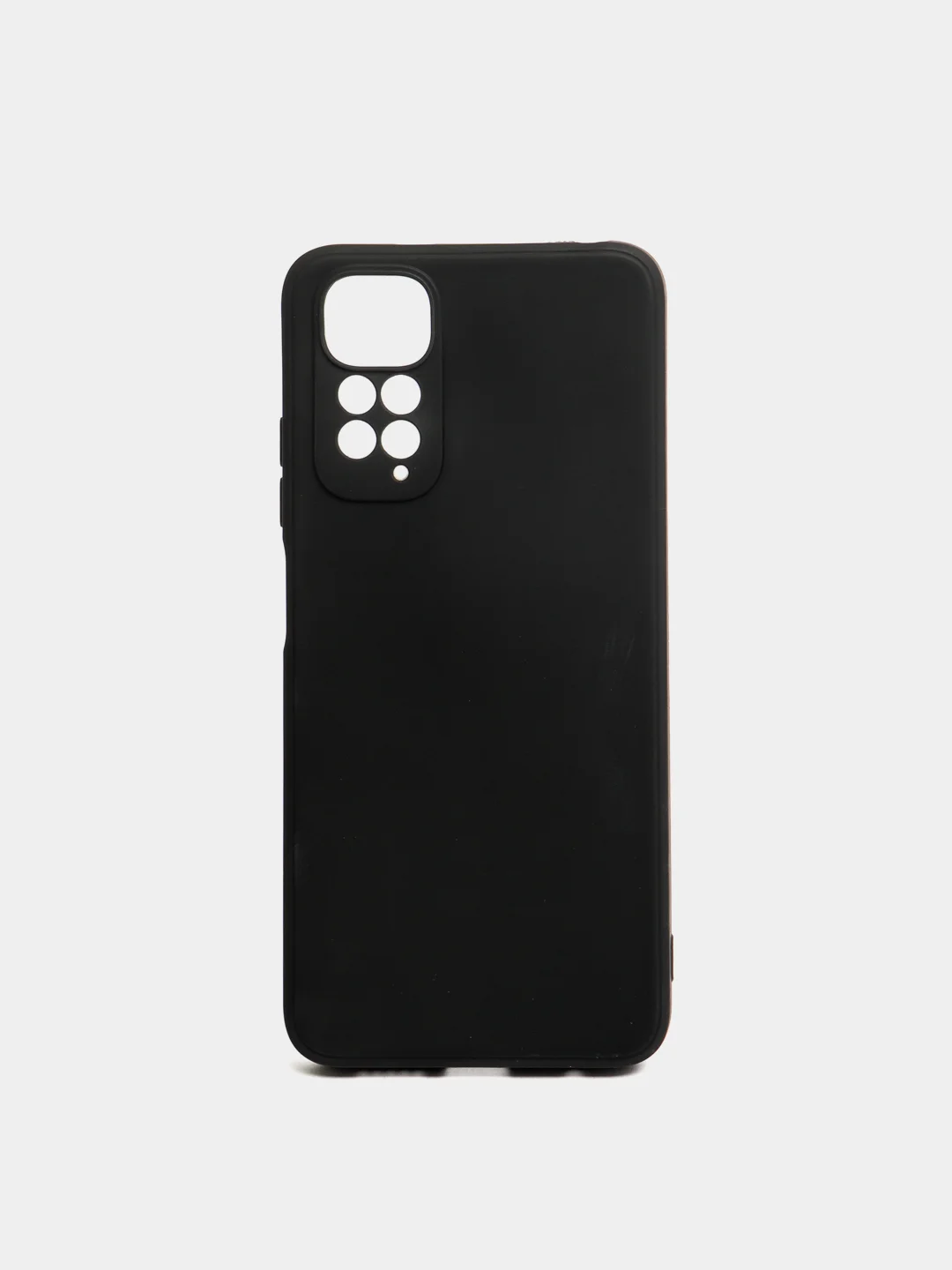 Черный чехол Xiaomi Redmi Note 11 4G, Redmi Note 11S силиконовый, цветной, с мягким подкладом