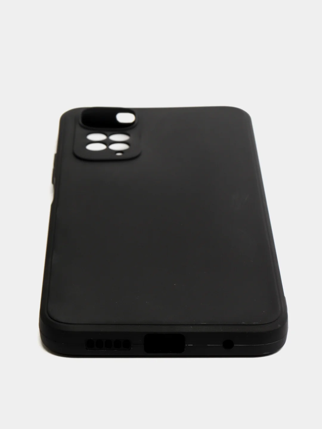 Черный чехол Xiaomi Redmi Note 11 4G, Redmi Note 11S силиконовый, цветной, с мягким подкладом