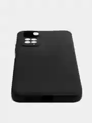 Черный чехол Xiaomi Redmi Note 11 4G, Redmi Note 11S силиконовый, цветной, с мягким подкладом