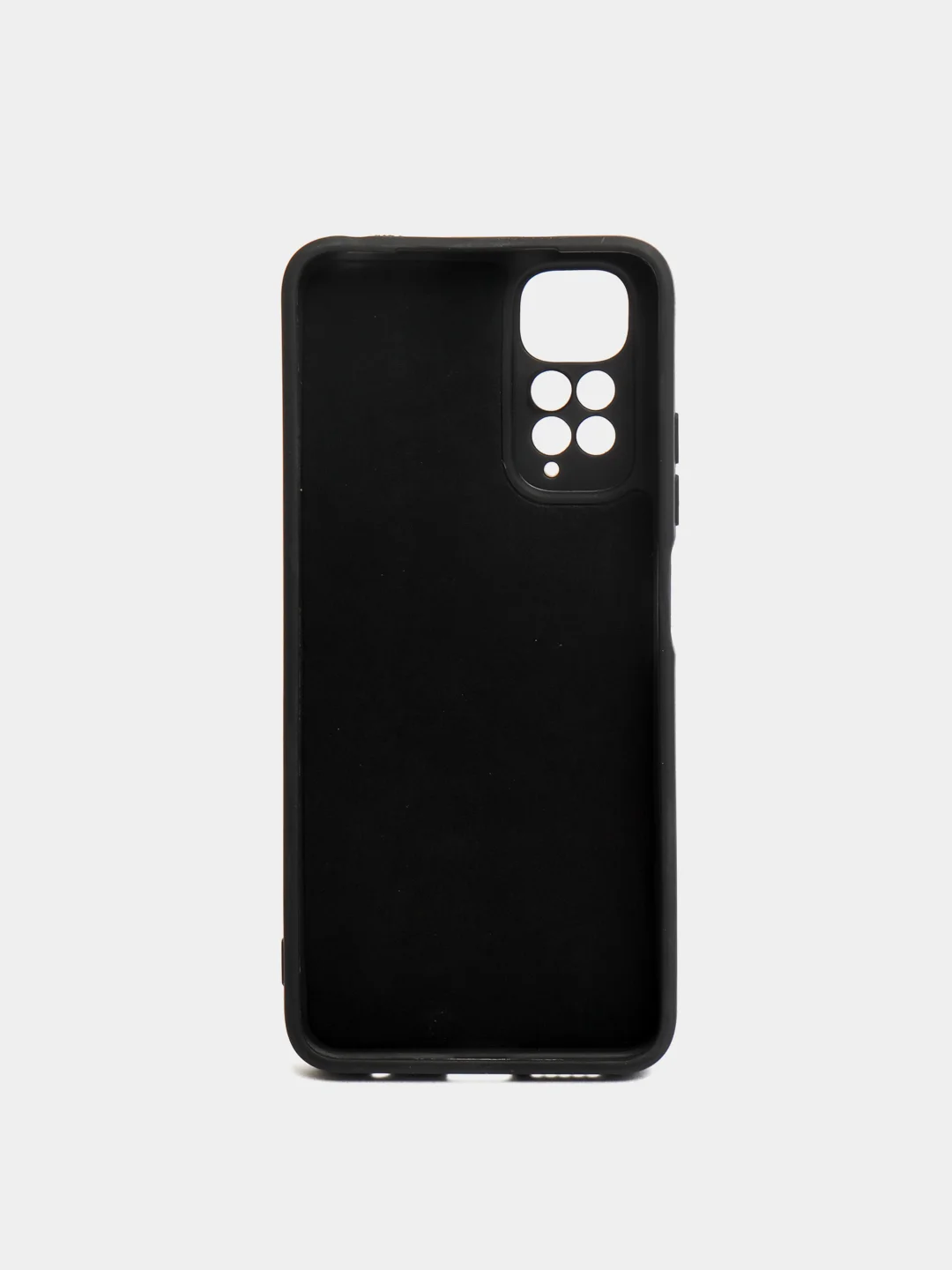 Черный чехол Xiaomi Redmi Note 11 4G, Redmi Note 11S силиконовый, цветной, с мягким подкладом