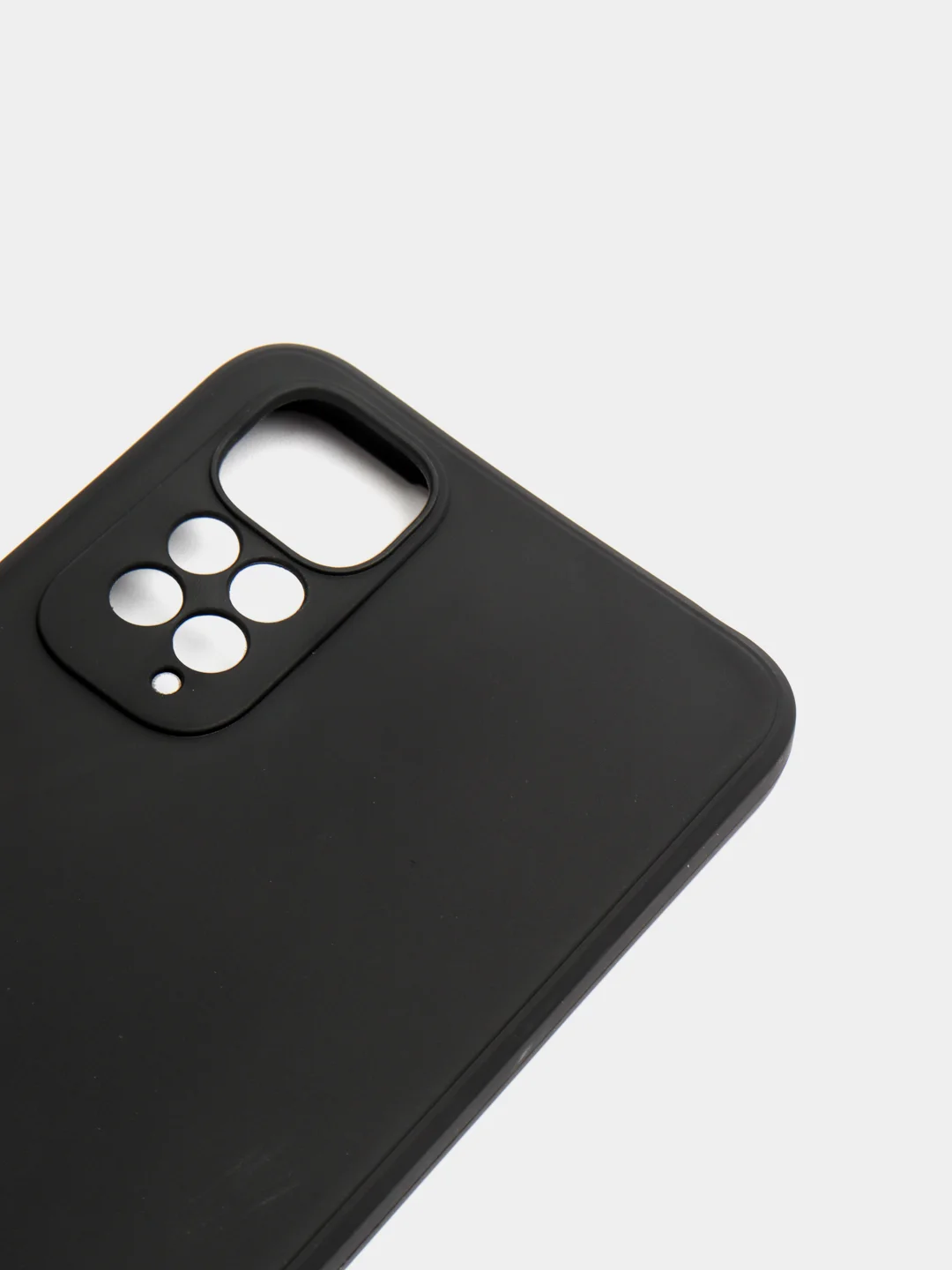 Черный чехол Xiaomi Redmi Note 11 4G, Redmi Note 11S силиконовый, цветной, с мягким подкладом