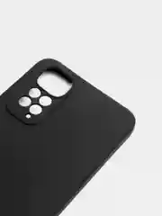 Черный чехол Xiaomi Redmi Note 11 4G, Redmi Note 11S силиконовый, цветной, с мягким подкладом