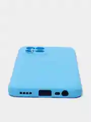 Сиреневый чехол для Realme 8 / 8 Pro c защитой камеры и бархатом внутри