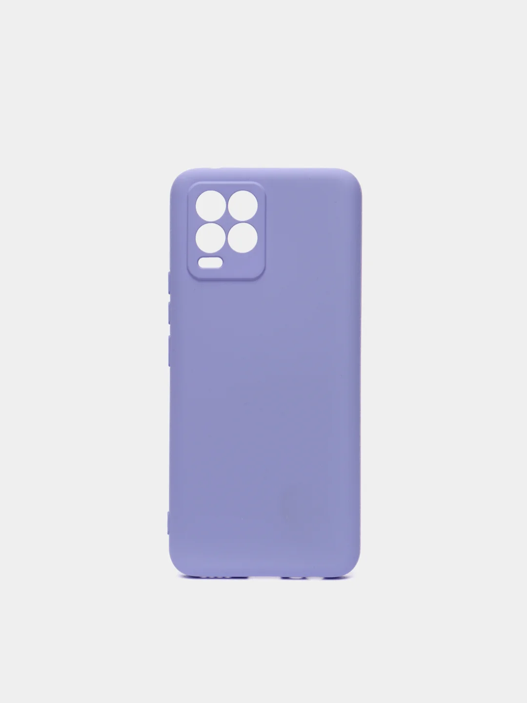 Лавандовый чехол для Realme 8 / 8 Pro c защитой камеры и бархатом внутри