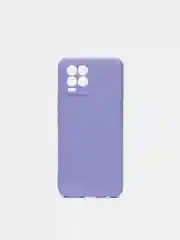 Лавандовый чехол для Realme 8 / 8 Pro c защитой камеры и бархатом внутри