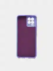 Лавандовый чехол для Realme 8 / 8 Pro c защитой камеры и бархатом внутри
