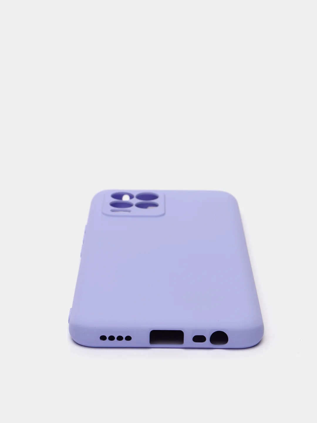 Лавандовый чехол для Realme 8 / 8 Pro c защитой камеры и бархатом внутри
