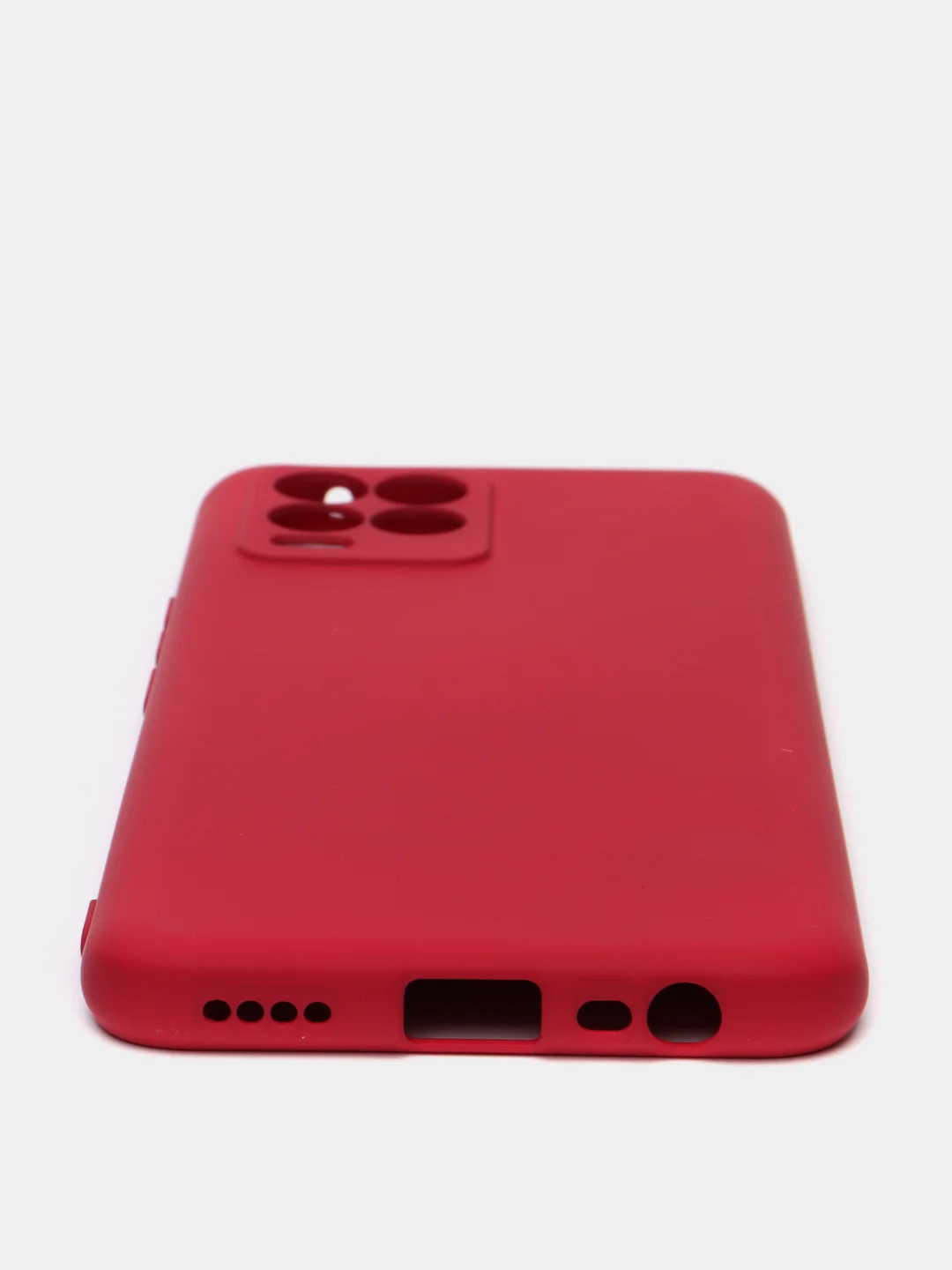 Белый чехол для Realme 8 / 8 Pro c защитой камеры и бархатом внутри