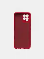 Белый чехол для Realme 8 / 8 Pro c защитой камеры и бархатом внутри