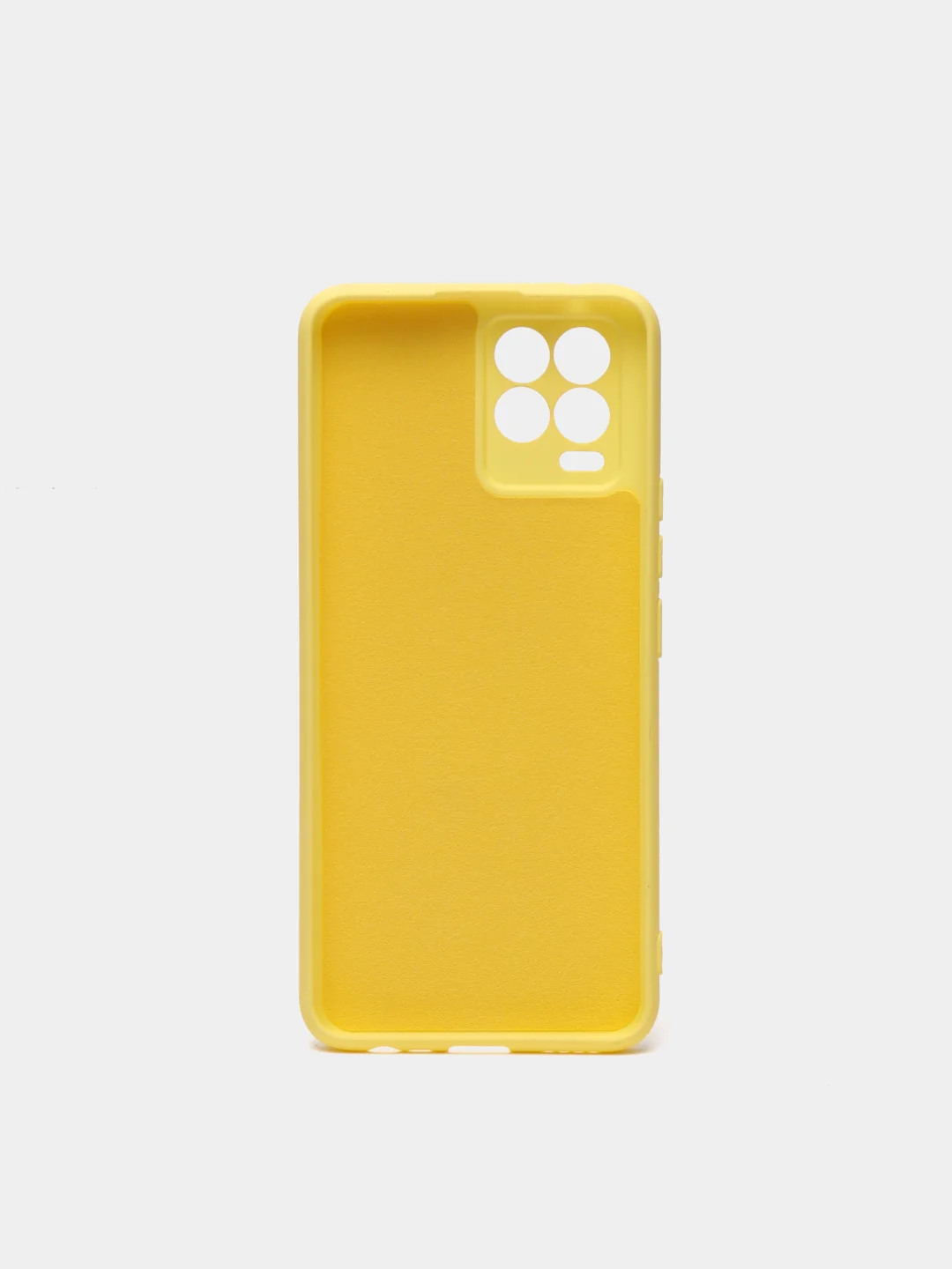 Желтый чехол для Realme 8 / 8 Pro c защитой камеры и бархатом внутри