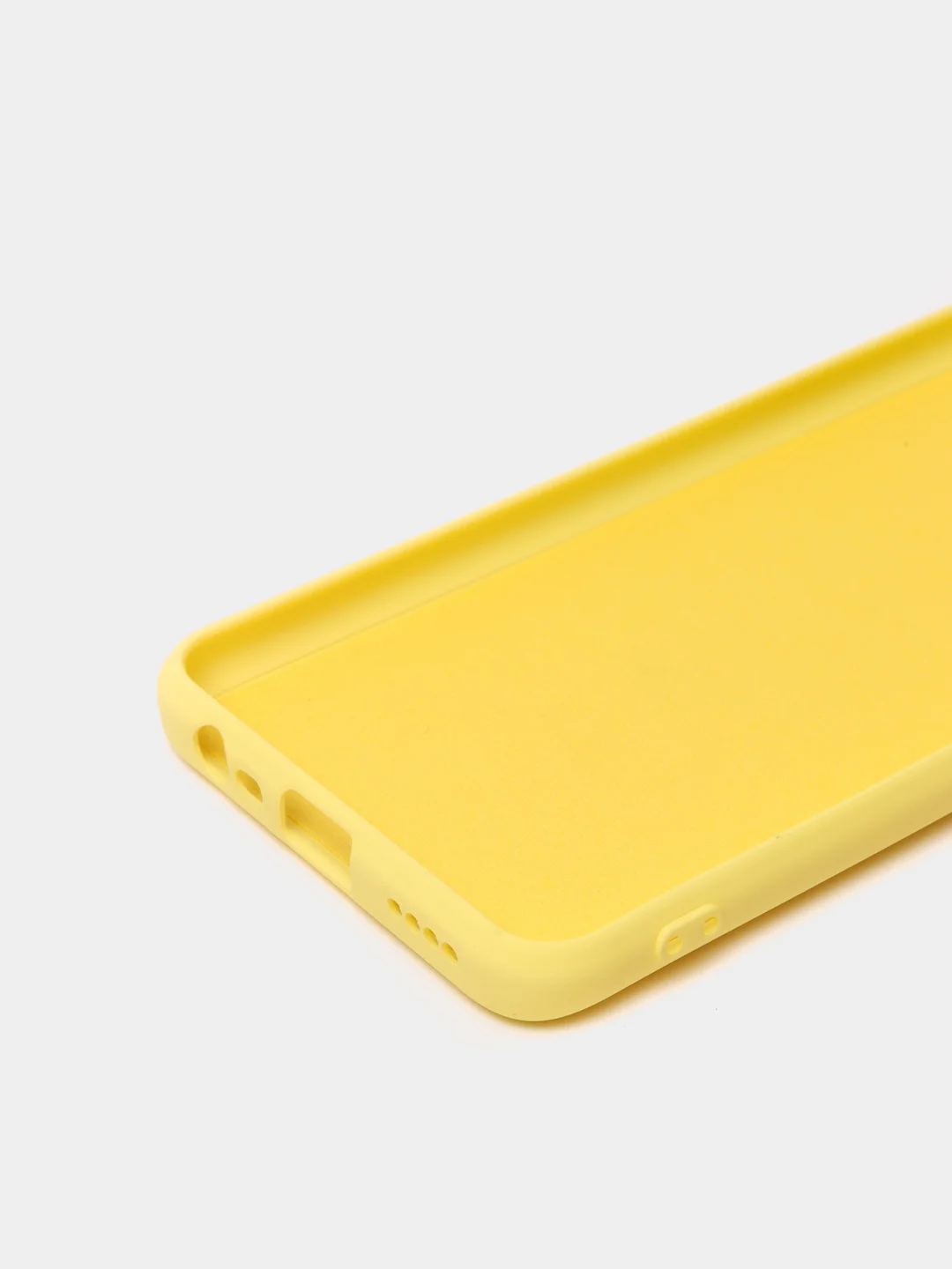 Желтый чехол для Realme 8 / 8 Pro c защитой камеры и бархатом внутри