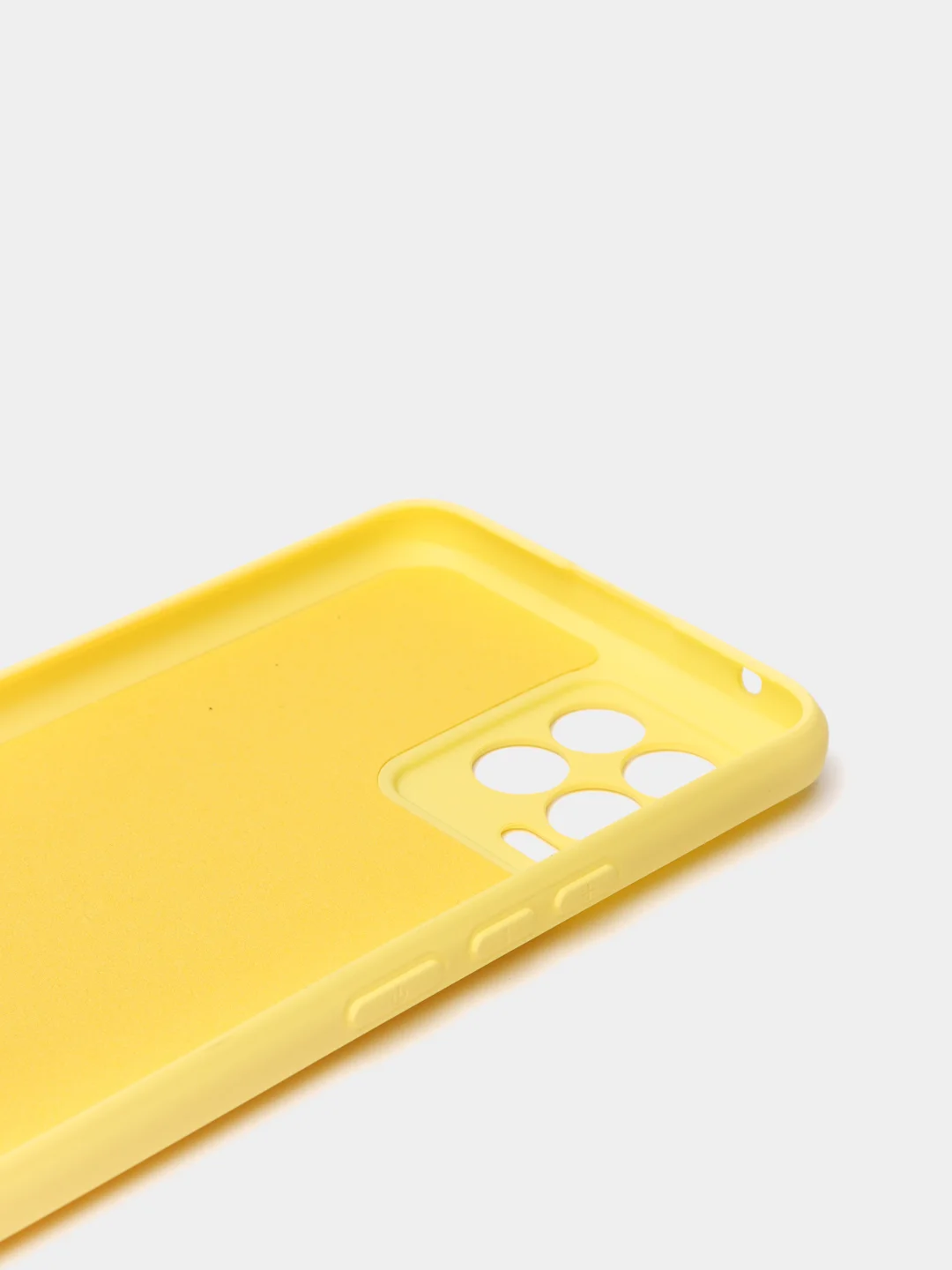 Желтый чехол для Realme 8 / 8 Pro c защитой камеры и бархатом внутри