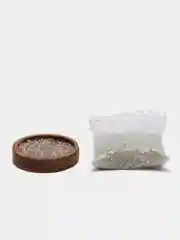 Серебряный бисер для рукоделия
