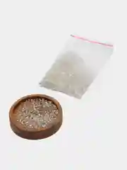 Серебряный бисер для рукоделия