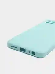 Небесно-голубой чехол Samsung Galaxy A22s  / A22 5G, Галакси А22с силиконовый, цветной с мягким подкладом