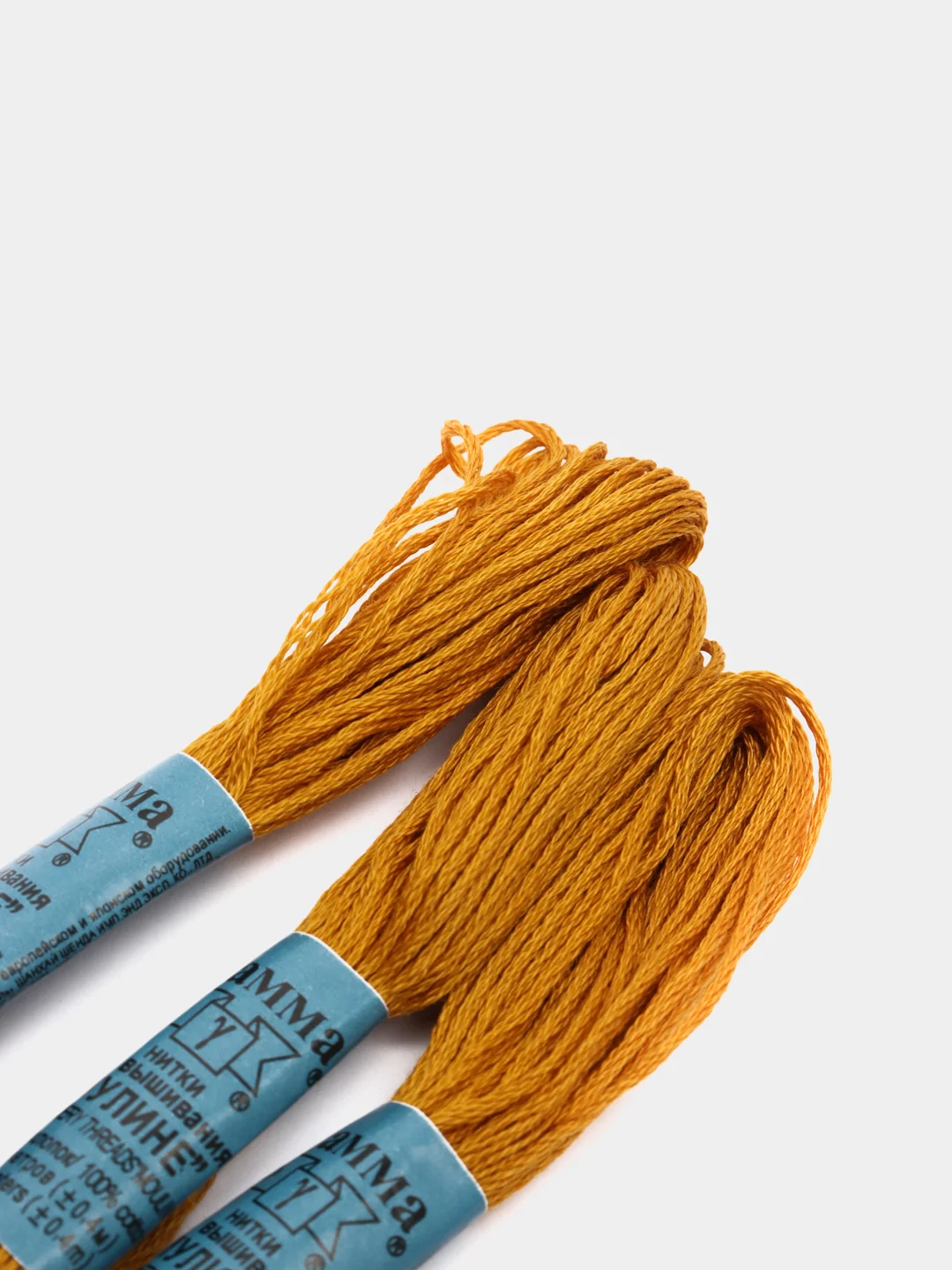 Зелёный хаки нитки для вышивания мулине Gamma, 100% хлопок, номера цветов 3100-3199