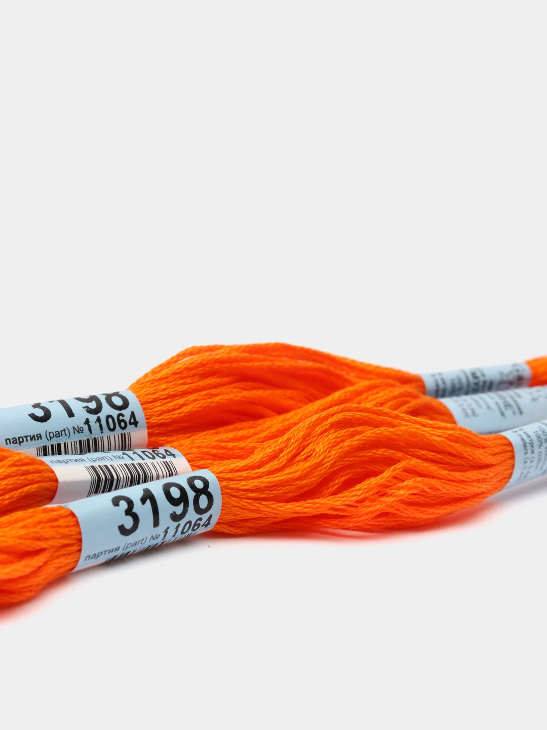 Коралловый нитки для вышивания мулине Gamma, 100% хлопок, номера цветов 3100-3199