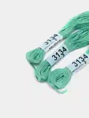 Лайм нитки для вышивания мулине Gamma, 100% хлопок, номера цветов 3100-3199