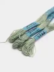Бирюзовый нитки для вышивания мулине Gamma, 100% хлопок, номера цветов 3100-3199