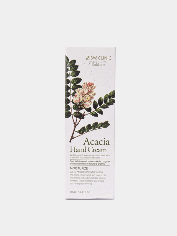 Крем для рук с экстрактом акации 3W CLINIC Acacia Hand Cream, 100 мл