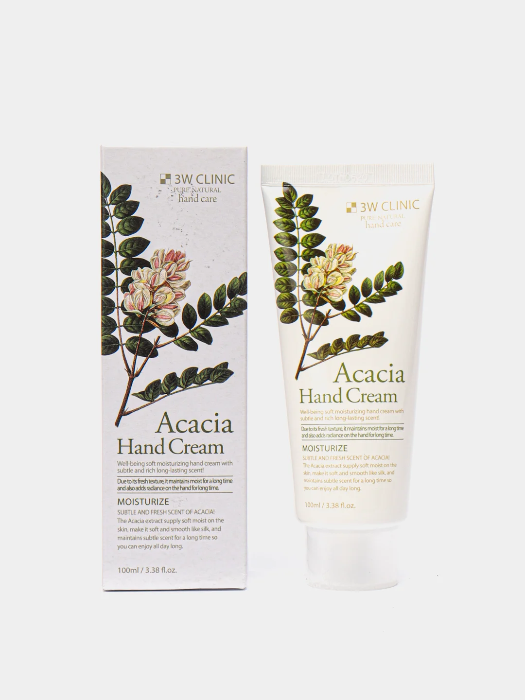 Крем для рук с экстрактом акации 3W CLINIC Acacia Hand Cream, 100 мл