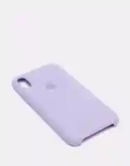Белый защитный силиконовый чехол для iPhone XR с яблоком