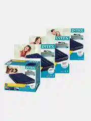 Алый надувной матрас Intex, Насос Intex