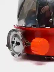 Черный туристическия газовая горелка и ветрозащитный экран для горелки