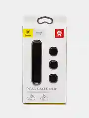 Черный держатель Baseus Peas Cable Clip