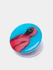 Синий меланж попсокет для смартфона "Игра в кальмара"