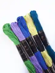 Фиолетовый нитки мулине Bestex, набор 5 штук, 8 м