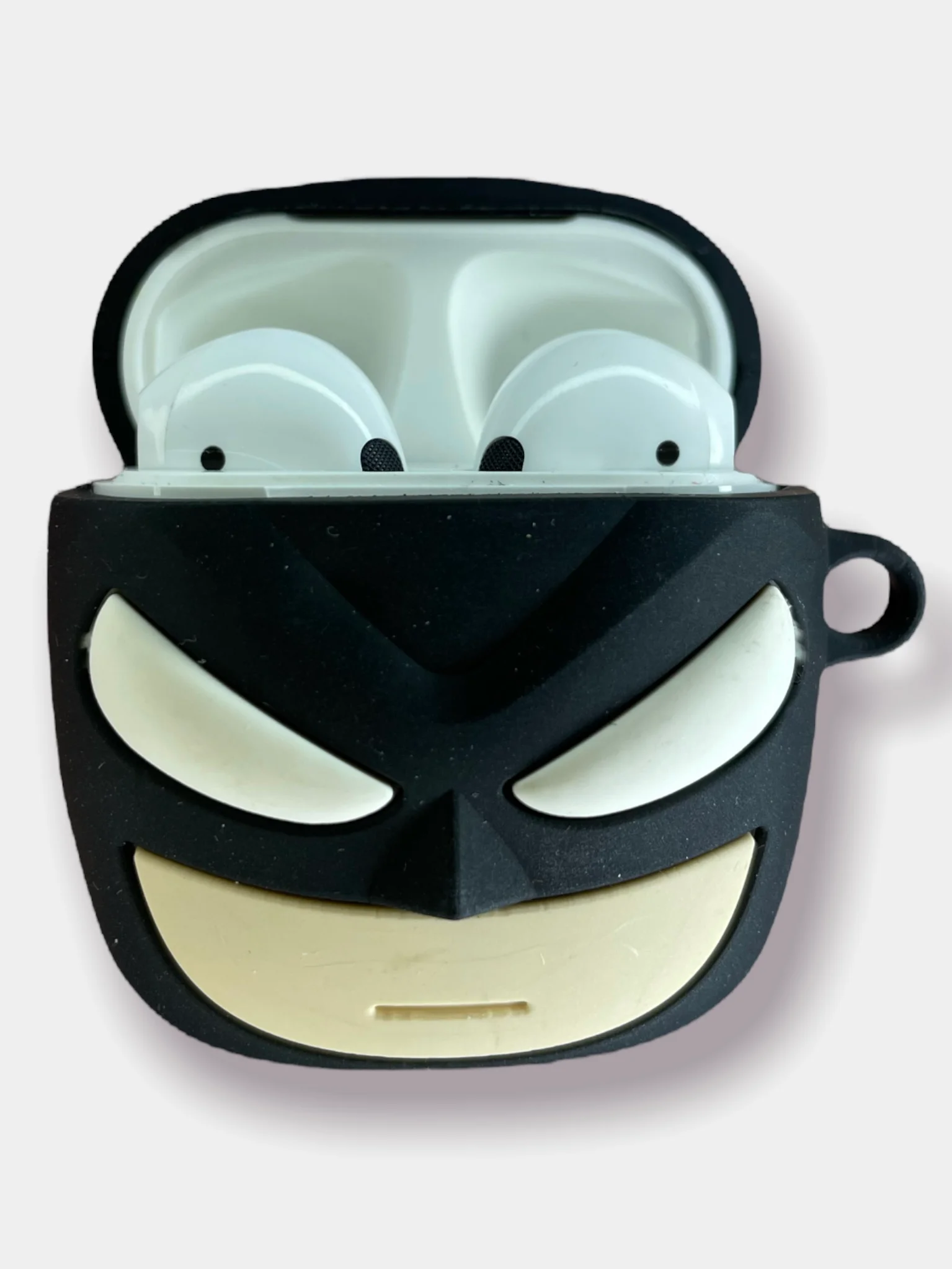 Хаки чехол для беспроводных наушников на AirPods 4 mini TWS Pro 4 "Мультяшка"