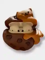 Шоколадный чехол для беспроводных наушников на AirPods 4 mini TWS Pro 4 "Мультяшка"