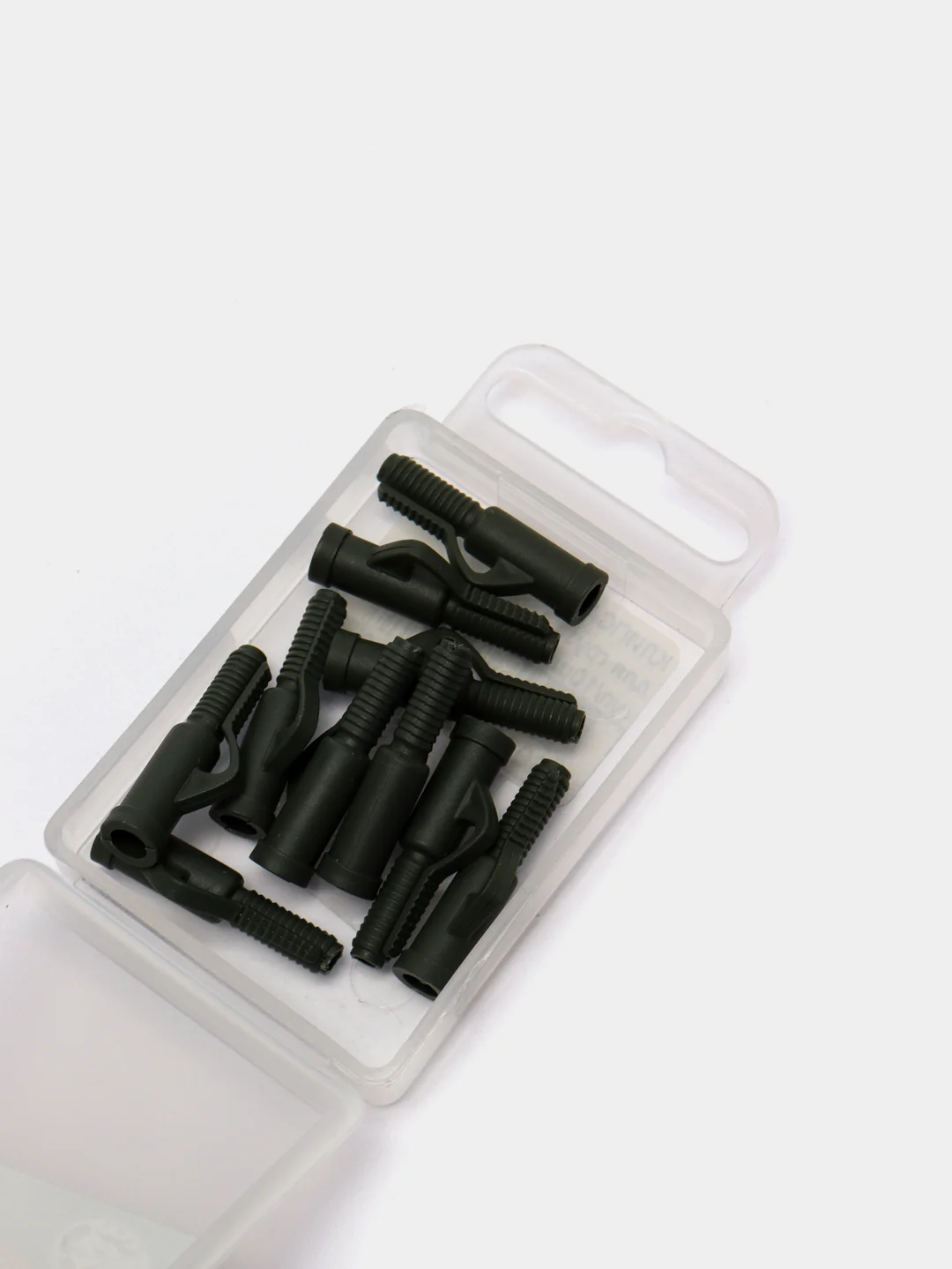 Зеленый клипса безопасная для груза Lead Clip Clay, 10 штук, карпфишинг