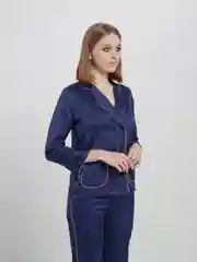 Синий пижама женская, со штанами